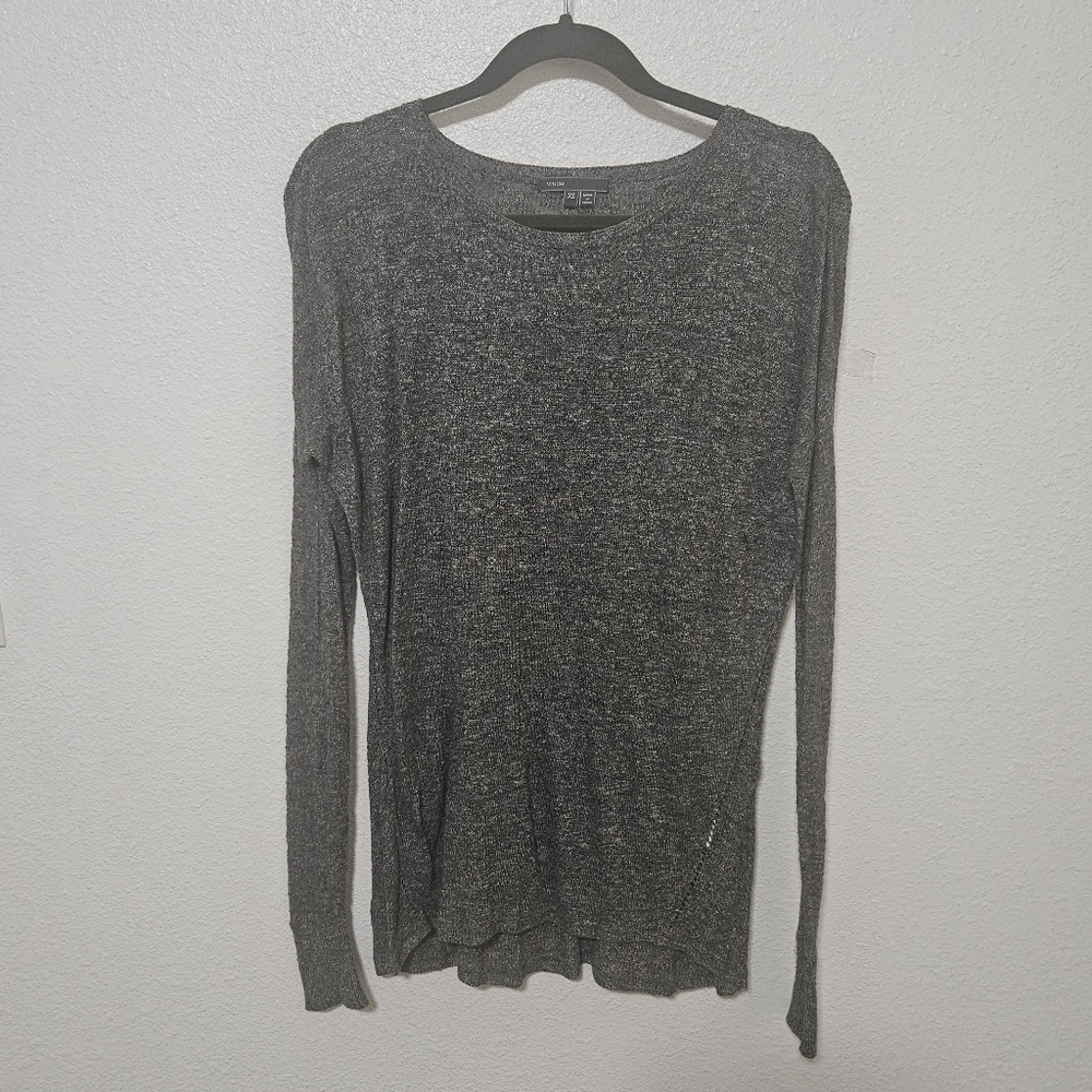 Vince light knit sweater size xs oversized viscose linen blend